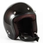 JCP-56 Leaf レディース ブラウン/ブラック グロス仕上げ ジェットヘルメット 72JAM（ジャムテックジャパン）