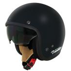 AIR MATERIAL（エアーマテリアル）ジェットヘルメット フラットブラック レディースフリーサイズ（56〜57cm未満） DAMM TRAX（ダムトラックス）
