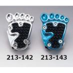 ジャズ（JAZZ） ブレーキペダルカバー クロームメッキ 足型DX KIJIMA（キジマ）