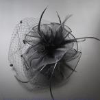 トーク帽 トークハット チュール カクテルハット ヘッドドレス ウェディング 結婚式 パーティー 二次会 女子会 お呼ばれ カチューシャ フェザー 髪飾り