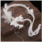 ウェディング ヘッドドレス チュール  花嫁 結婚式二次会 ウェディング ヘアスタイル 花 フラワー 髪飾り ヘアアクセサリー ブライダル用