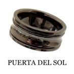 [3日以内に発送] PUERTA DEL SOL プエルタデルソル R1063BK ブラック トラディショナル ロゴ リング 指輪
