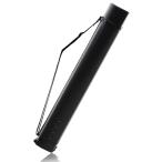 ポスターケース 図面ケース アジャスターケース 防塵 防雨 製図 プレイマット ケース 筒 (角筒62ｃｍ〜105ｃｍ（ブラック）)