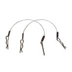 エービーシーホビー(ABC HOBBY) ステルスワイヤー付ボディピン 80mm (2本入) 66215