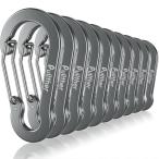 Pulltherkalabina большой не ржавеет супер-легкий aluminium уличный ключ для kalabina7cm высокая интенсивность 10 шт (? цвет )