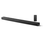 【中古】サンワダイレクト サウンドバー 100W 【高さ4.5cm】電源連動 HDMI/Bluetooth/光デジタル / 3.5mm / RCA リ