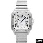【国際保証書有り】カルティエ CARTIER サントス ドゥ カルティエ ウォッチ MM ベゼルダイヤ W4SA0005 メンズ USED 中古