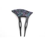 「かんざし 算木紋」 高岡漆器 工芸品 螺鈿細工 日本製 バチ型 和紋様 和柄