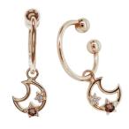 イヤーカフレディース星月フープイヤ...