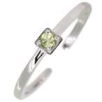 イヤーカフイヤカフレディースプラチナ片耳用ペリドットイヤリングシンプル