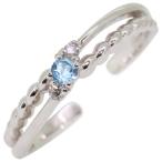 イヤーカフリング2wayシンプル日本製小さめ人気ブルートパーズSV925イ...