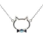 プラチナブルートパーズネックレスキャット猫ペンダントクリスマスポイント消化