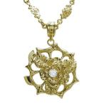 薔薇ネックレスロイヤルブルームーンストーンペンダントばら10金メンズネックレス