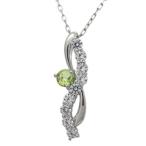 プラチナネックレス結婚記念日ペリドットペンダントクリスマスポイント消化