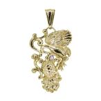 タンザナイトペンダントトップメンズ喜平用鶴亀ネックレストップ鶴と亀12月誕...