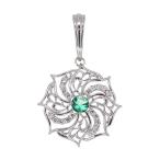 プラチナペンダントトップエメラルドメンズ喜平100g用ネックレストップのみ...
