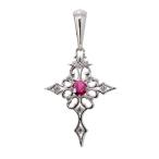 ペンダントトッププラチナ喜平用100g用メンズルビーネックレスクロストップのみ