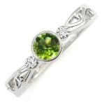 ペリドット指輪リング一粒10金