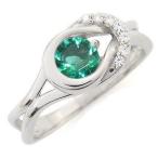 エメラルドリング指輪一粒10金