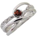 ガーネットリング1月誕生石一粒10金指輪