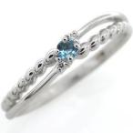 ファランジリングブルートパーズ指輪シンプルリングピンキーリングシルバーアク...