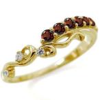 ガーネットリング唐草リング指輪10金アラベスクリング