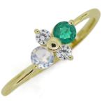 エメラルドリングエンゲージK18婚...