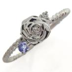 プラチナピンキーリング大人かわいいタンザナイト指輪クリスマスポイント消化