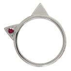 猫ねこリングキャット指輪ネコシルバーリング誕生石