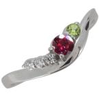 ルビー指輪プラチナレディース天然石シンプルリングオシャレV字クリスマスポイ...