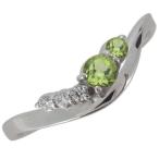 ペリドット指輪プラチナレディース天然石シンプルリングオシャレV字クリスマス...