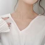 アクセサリー ネックレス パール チョーカー 韓国 パールネックレス 大人かわいい 韓国ファッション ホワイト ゴールド シルバー