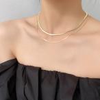 Yahoo! Yahoo!ショッピング(ヤフー ショッピング)ネックレス アクセサリー レディース アクセ ゴールド チェーン W 二重 重ね付け シンプル 上品 大人 高級感 太い 細い 韓国  ファッション