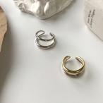 シンプルデザインＷリング アクセサリー アクセ リング 指輪 デザインリング シンプル シルバーアクセ