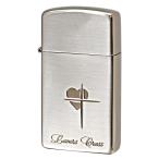 Zippo ジッポ ジッポー ライター ラバーズ・クロス・スリム銀サテーナ＆ピンクゴールド