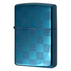 Zippo ジッポ ジッポー ライター GEOMETRIC・ラメ＆クリアコート ブルー・25CK-BL
