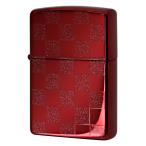 Zippo ジッポ ジッポー ライター GEOMETRIC・ラメ＆クリアコート レッド・25CK-RED