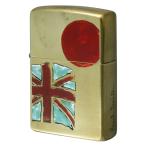 絶版/ヴィンテージ Zippo ジッポー 中古 2007年製造Paul Smith 真鍮 プリント 日本＆英国旗 [A]使用感少なく状態が良い