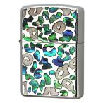 Zippo ジッポライター レオパード シェル 貝 インレイ 象嵌 SAFARI ブルー SFR-LA プレゼント 贈り物 女性 かわいい メール便可