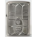 ウイスキーC.サントリー角ビン2003年製、未使用品、古美銀色、両面柄 | ジッポー ZIPPOライター ジッポライター