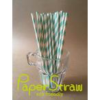 紙ストロー　５０本入り　ミント白A　70