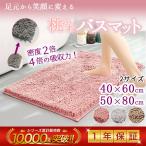 バスマット 大判 速乾 80×50cm 洗える おしゃれ 40×60 滑り止め 吸収 シンプル 玄関 お風呂 厚手 足ふきマット 大きい 小さい