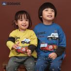 キッズ ロンT Tシャツ 長袖 プリントT ベビー トップス パトカー 消防車 自動車 くるま アニマル 動物 くま 男の子 女の子 ZOOMIC ズーミック のりもの 知育