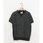 [FREAK'S STORE] короткий рукав вязаный M серый мужской 