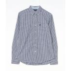 ショッピングアメリカンイーグル 「American Eagle」 チェック柄長袖シャツ S ネイビー メンズ