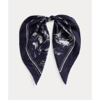 ストール マフラー フローラル シルク スクエア スカーフ レディース