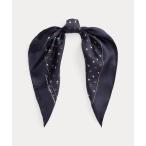 ショッピングスカーフ ストール マフラー ジオプリント シルク スクエア スカーフ レディース