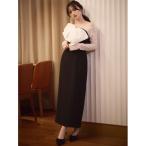 ワンピース オフショルリボンドレス