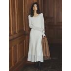 ワンピース レースワークニットワンピース