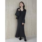 ワンピース セミマーメイドニットワンピース